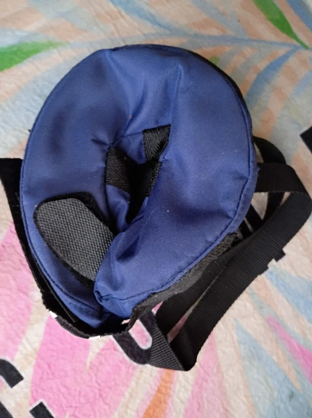 NEVER USED!! Protective Inflatable Collar FOR VERY SMALL Fur Baby - Navy Blue